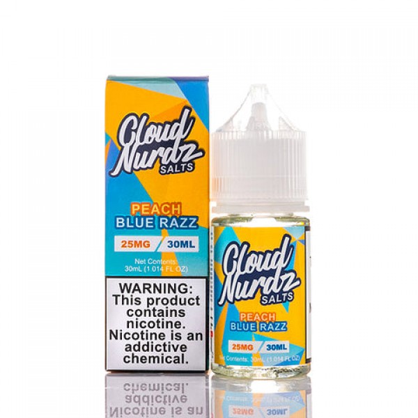 Peach Blue Razz - Cloud Nurdz Salts E-Juice [Nic Salt Version]