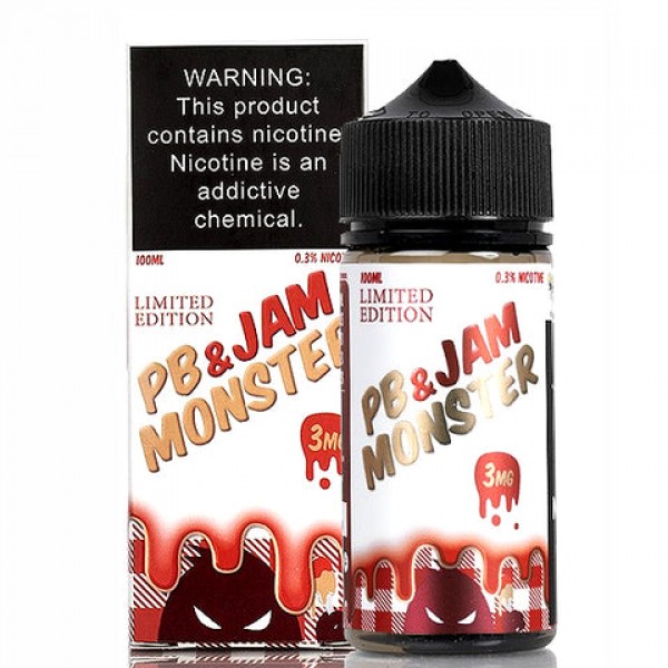 PB & Strawberry Jam - Jam Monster E-Juice (100 ml)