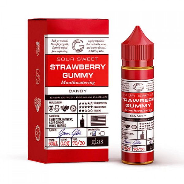 Strawberry Blast - Glas Basix E-Juice (60 ml)