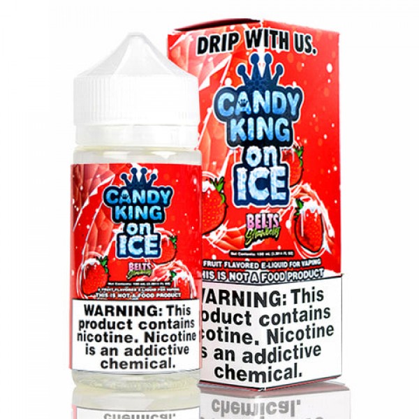 Strawberry Belts on Ice - Candy King E-Juice (100 ml)