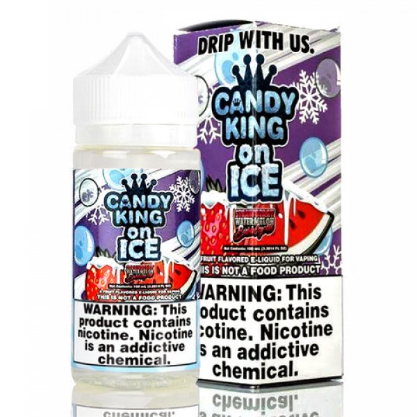 Strawberry Watermelon Bubblegum on Ice - Candy King E-Juice (100 ml)