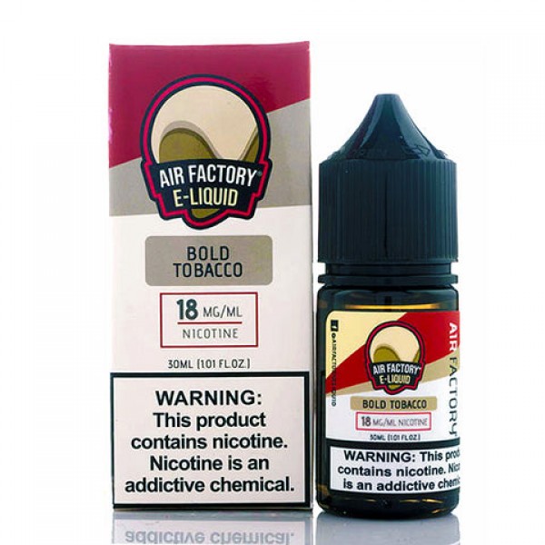 Bold Tobacco Salt - Air Factory E-Juice [Nic Salt Version]