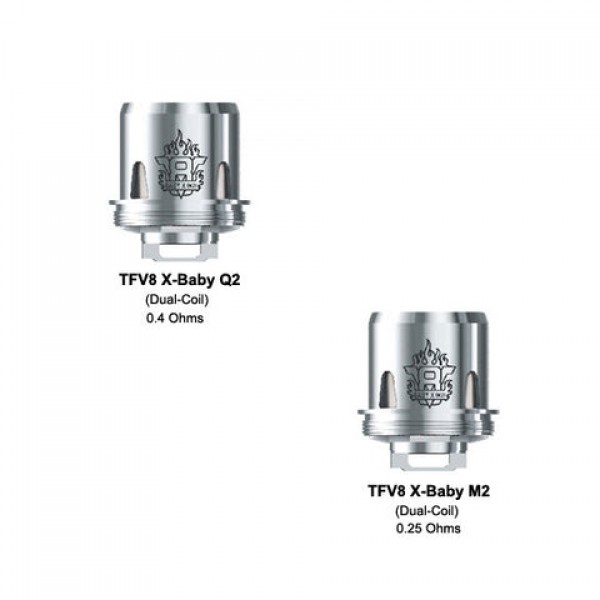 Smok TFV8 X-Baby Coils / (Q2, M2) Atomizer Heads (3 Pack)