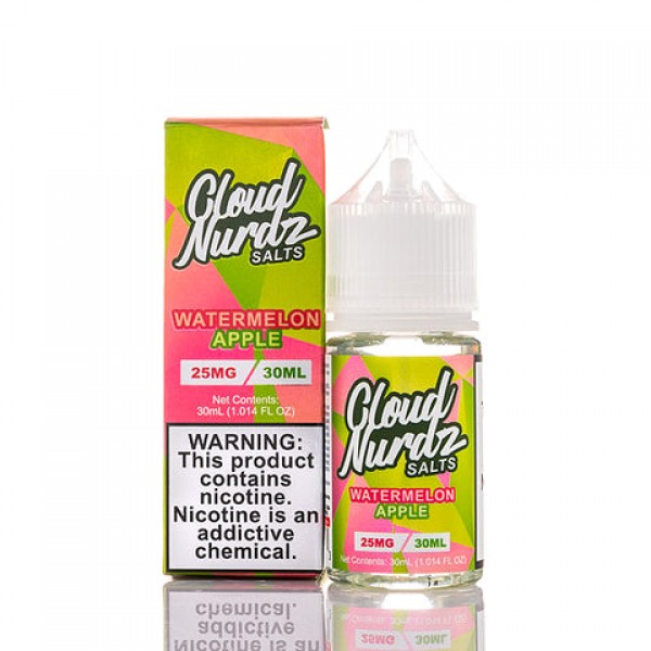 Watermelon Apple - Cloud Nurdz Salts E-Juice [Nic Salt Version]