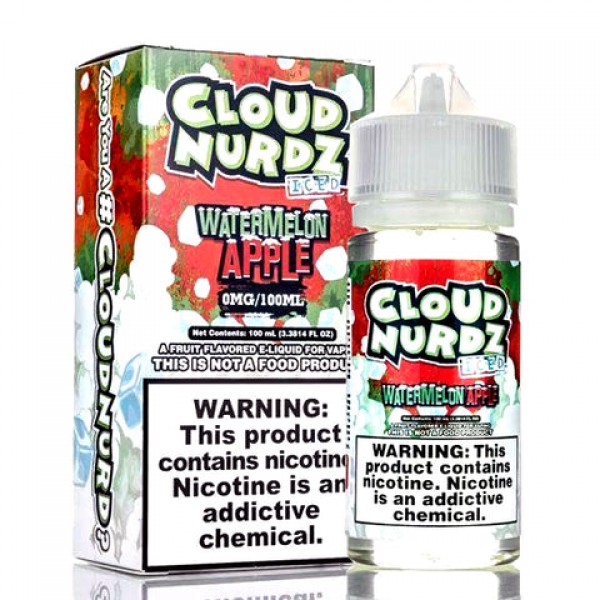 Watermelon Apple Iced - Cloud Nurdz E-Juice (100 ml)