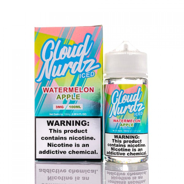 Watermelon Apple Iced - Cloud Nurdz E-Juice (100 ml)