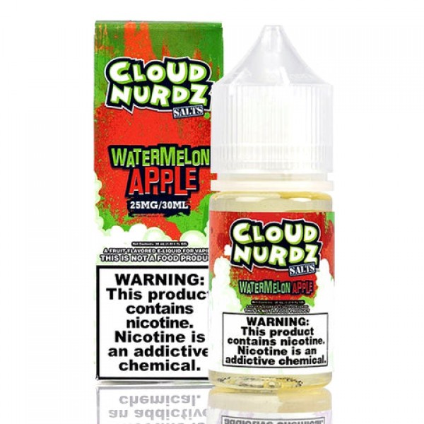 Watermelon Apple - Cloud Nurdz Salts E-Juice [Nic Salt Version]