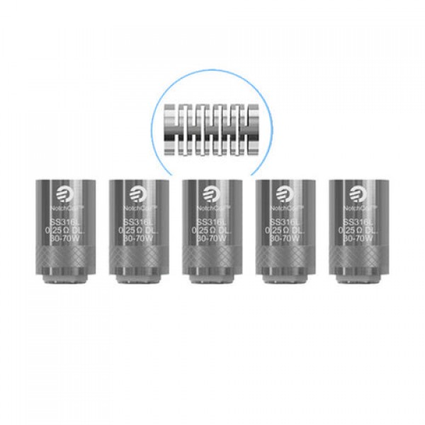 Joyetech NotchCoil (SS316) Atomizer Heads / Replacement Coils (5 Pack)