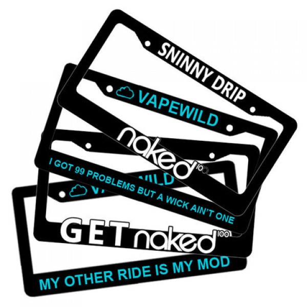 E-Juice Brand License Plate Frames