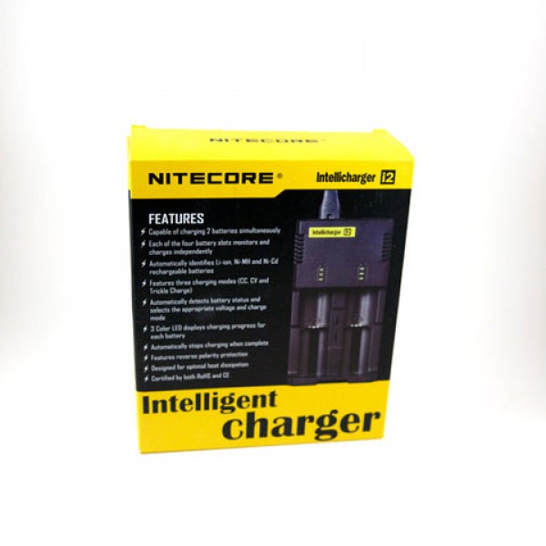 Nitecore Sysmax Intellicharge i2 2-Channel Smart Battery Charger